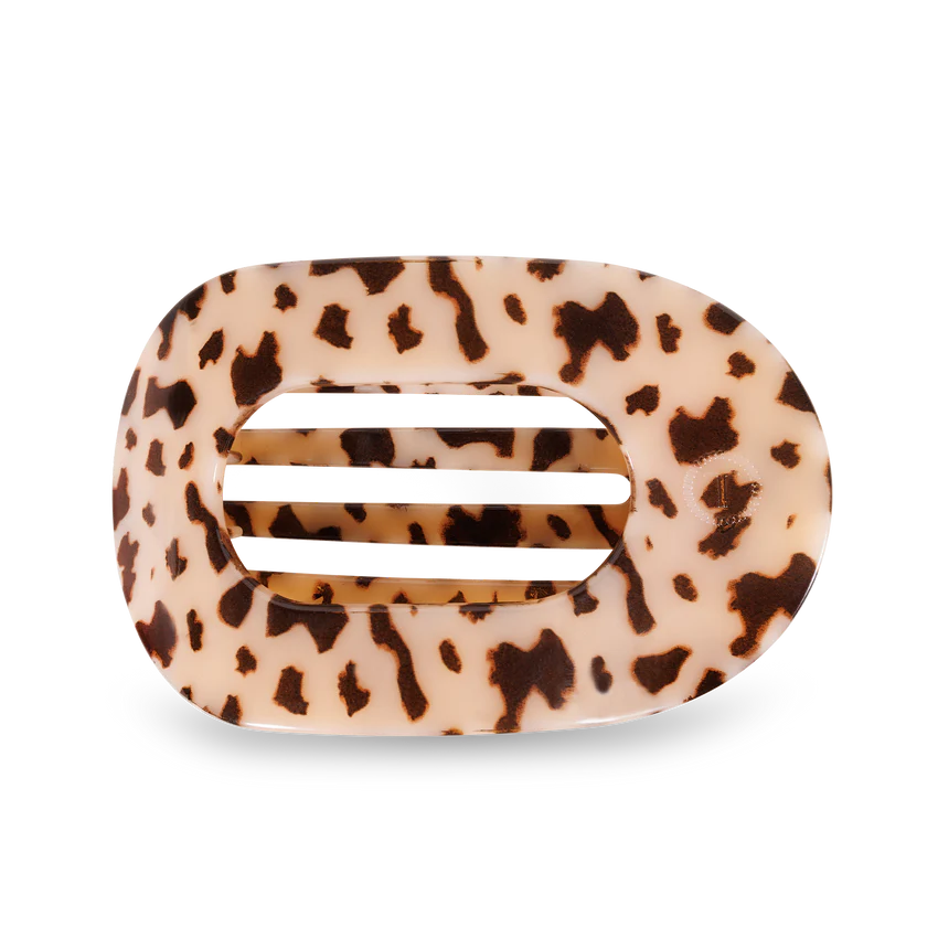 Blonde Tortoise Flat Round Clip