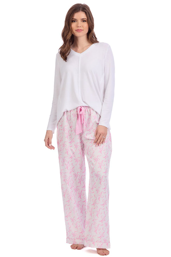 Pink Bow Pajama Pants