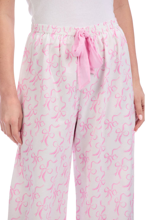 Pink Bow Pajama Pants