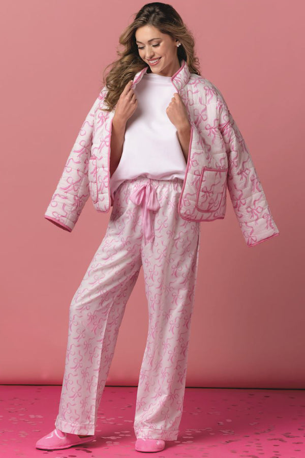 Pink Bow Pajama Pants
