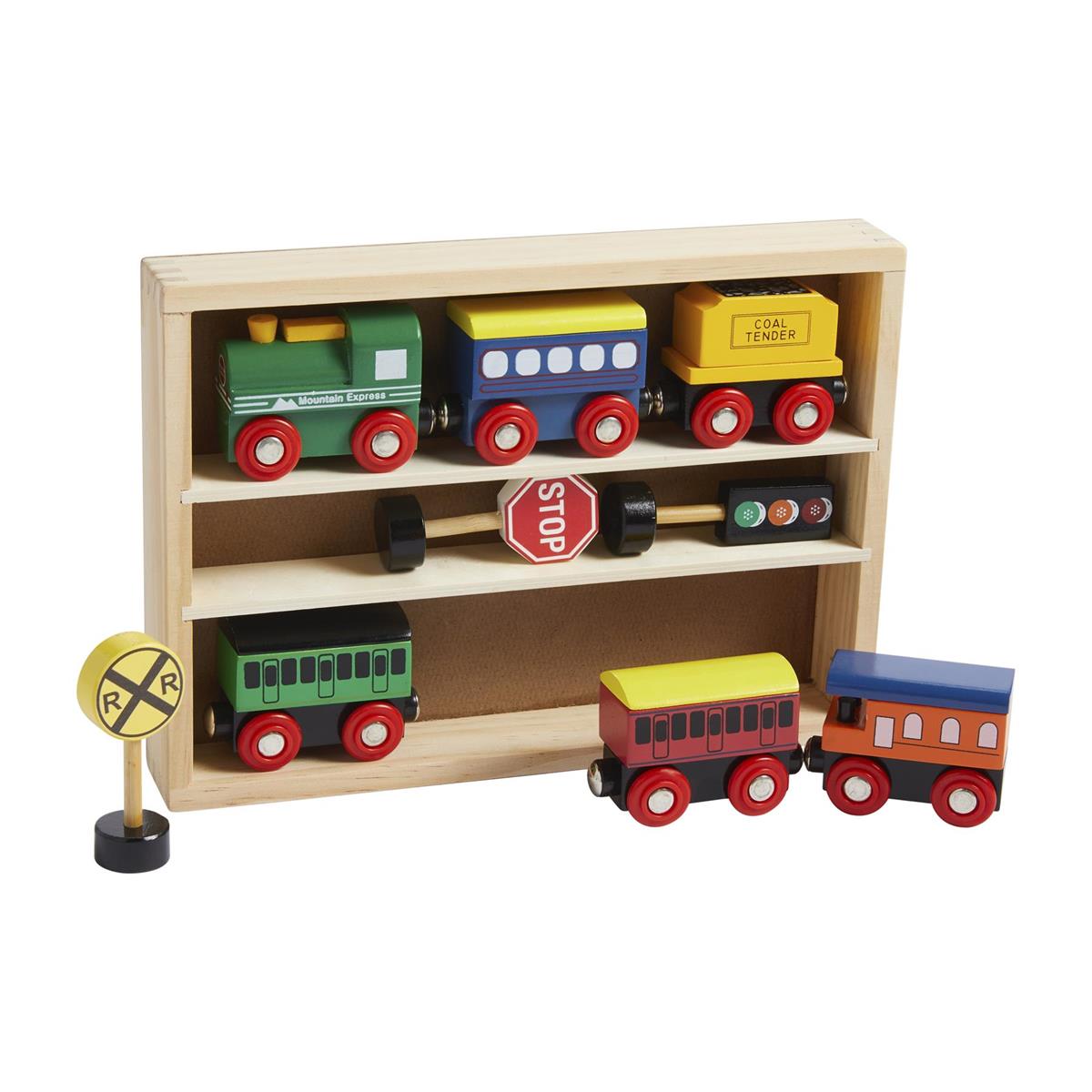 Boxed Wood Train Set