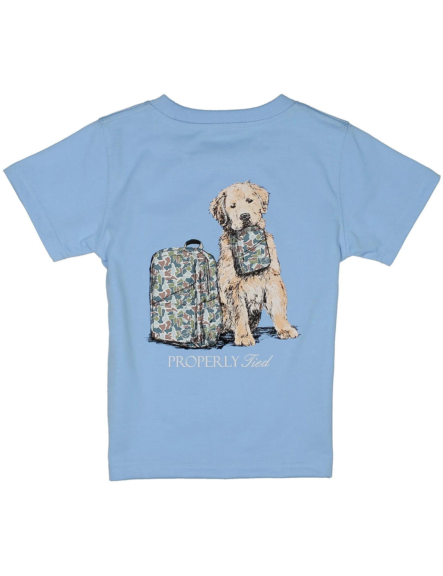 Boys Study Buddy SS Light Blue Graphic T-Shirt