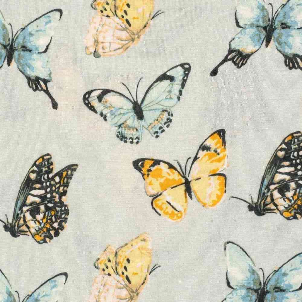 Butterfly Bamboo Muslin Two-Piece Burp Cloth Set