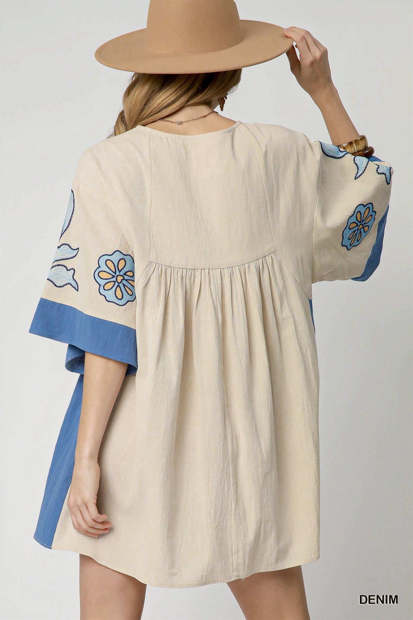 Bohemian Embroidered Kaftan Dress