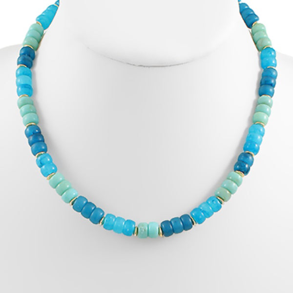 Candy Beaded Necklace with Pendant