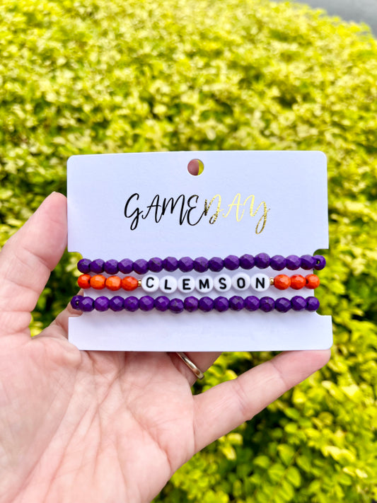 CLEMSON Stacker Bracelets