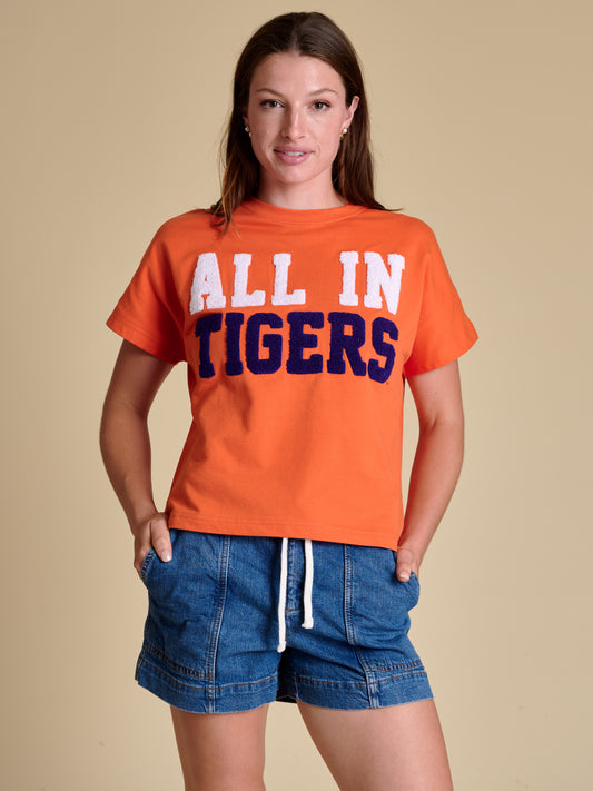 All In Tigers Chenille Shirt | Clemson