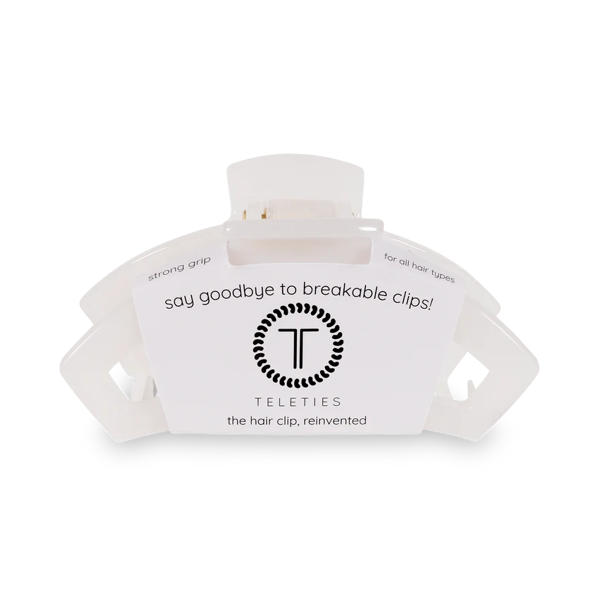 Open Coconut White Hair Clip