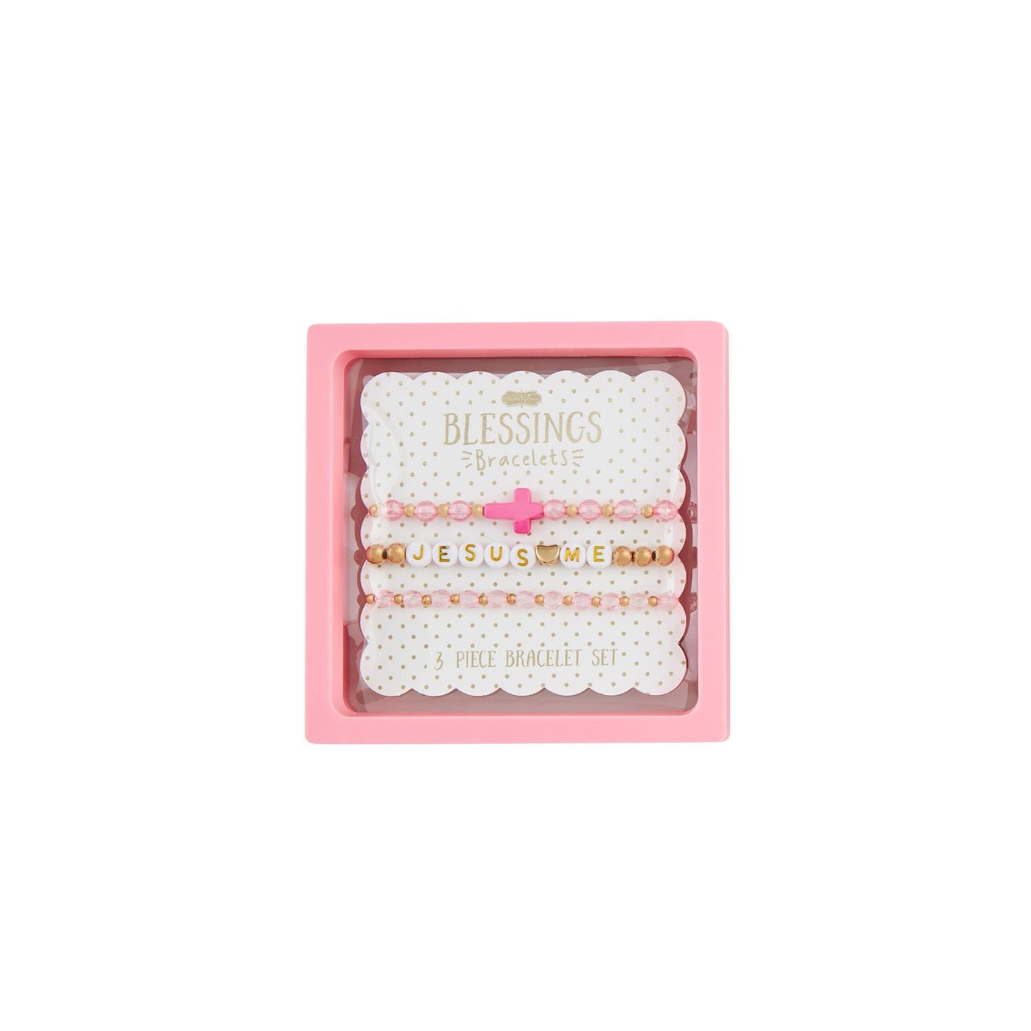 Girls Cross Beaded Bracelets