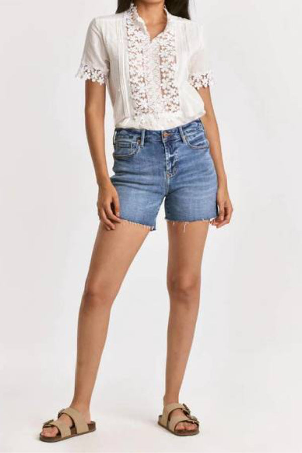 Julian Mid Rise Denim Shorts