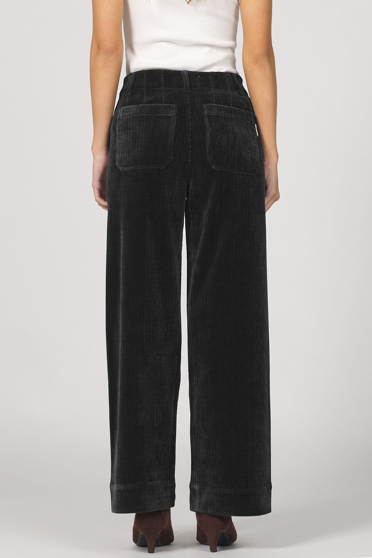 Audrety High Rise Wide Leg Corduroy Pants