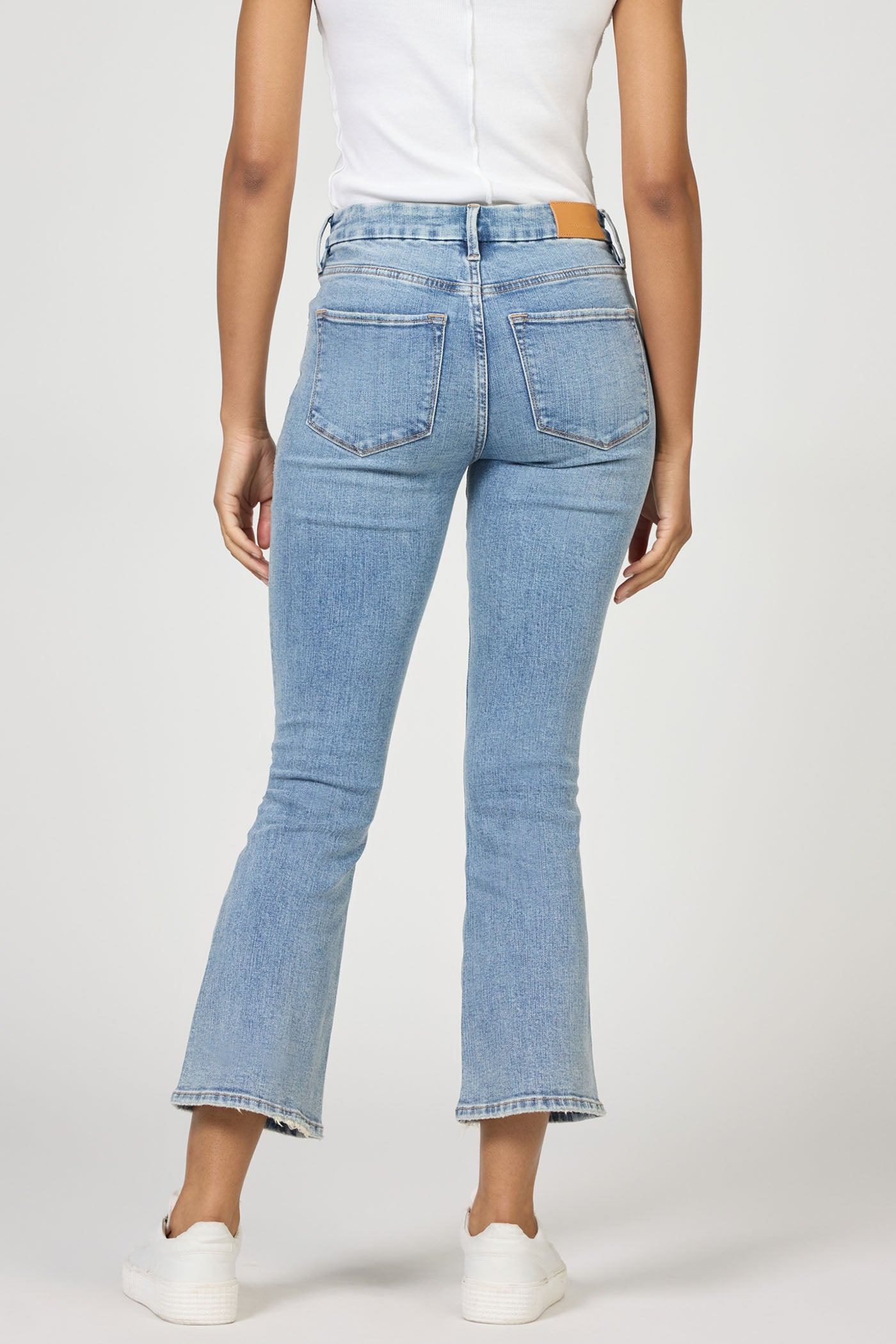 Jeanne Mid Rise Cropped Flare Jeans