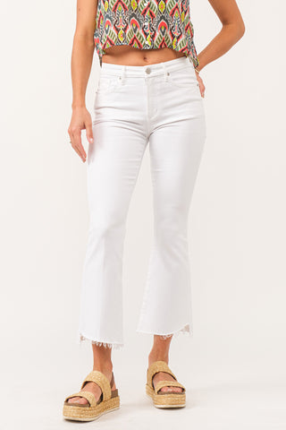 Jeanne Mid Rise Cropped Flare Jeans
