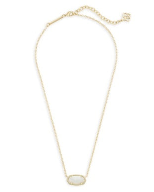 Elisa Short Pendant Necklace Opal