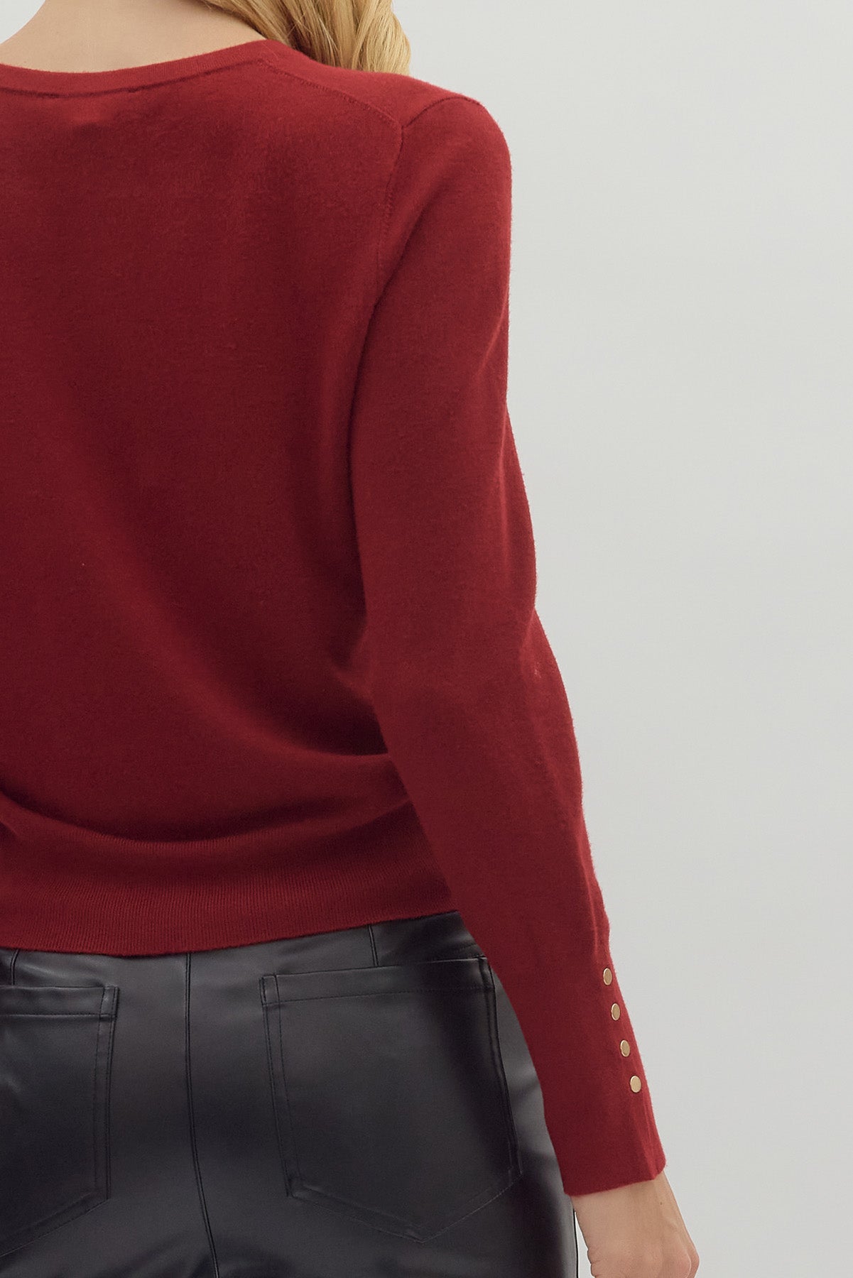 Maggie Button Detail Sweater