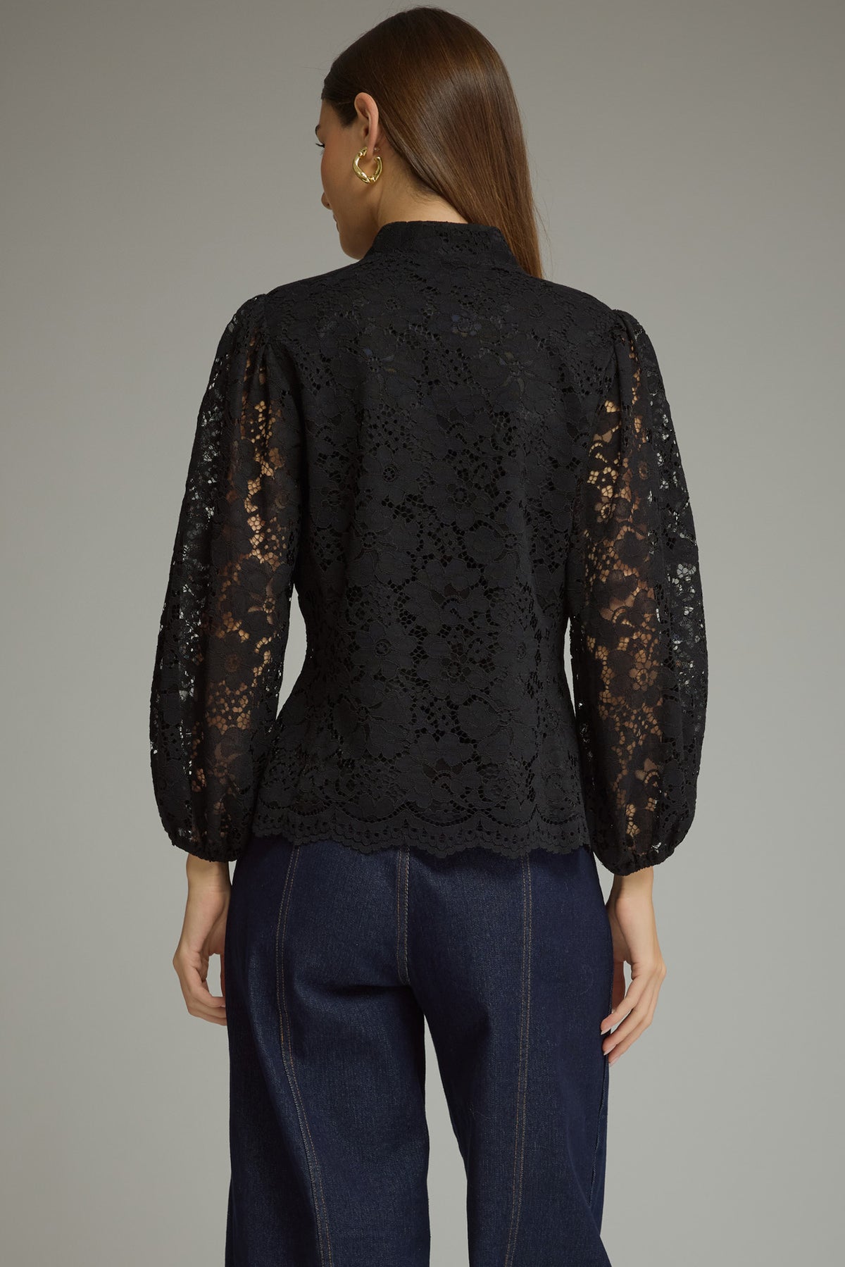 Lace Top w/ Button Closure