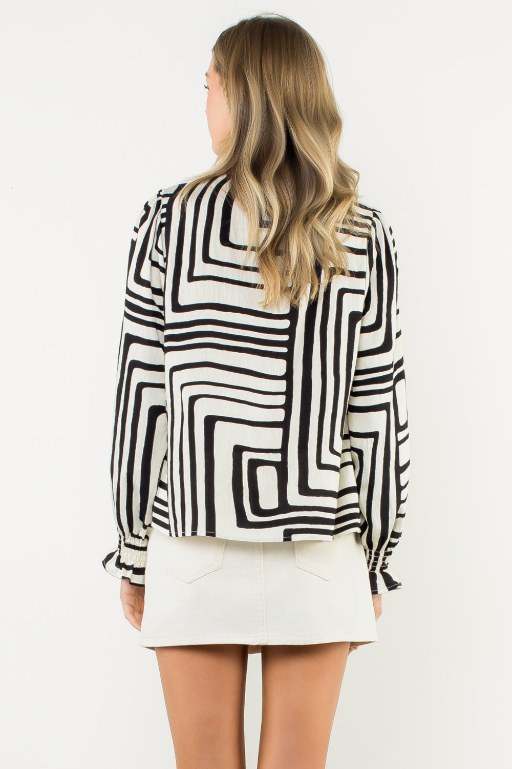 THML Abstract Long Sleeve Top