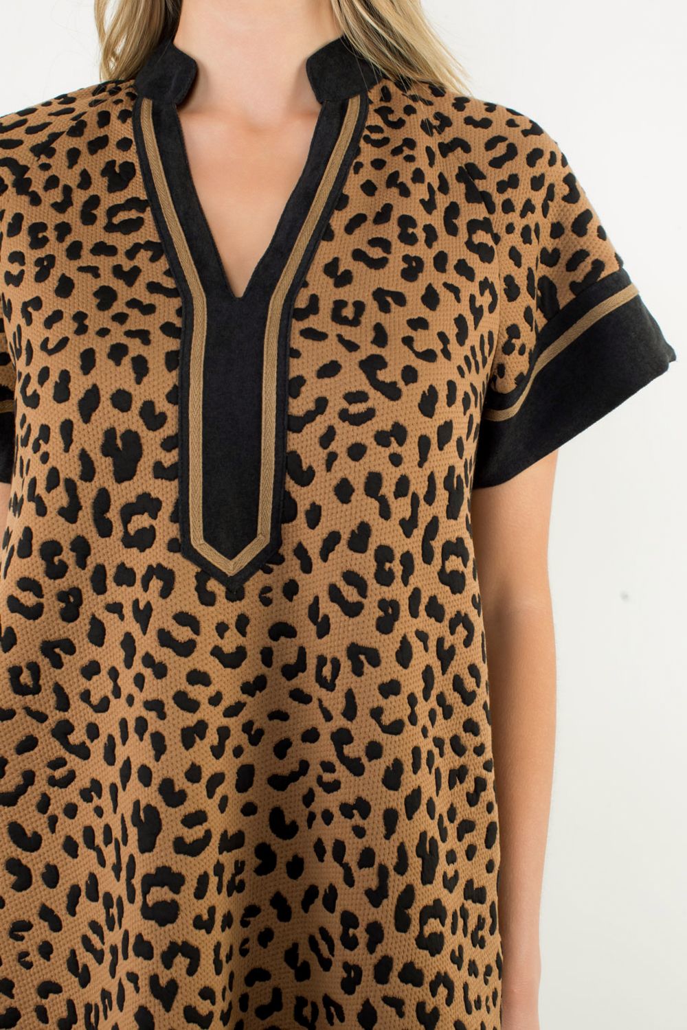 THML Knit Cheetah Print Dress