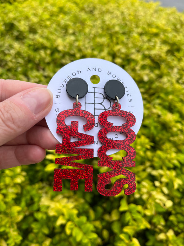 Game Cocks Acrylic Earring