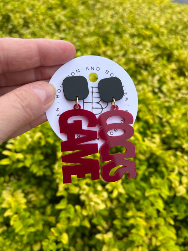 Game Cocks Acrylic Earrings