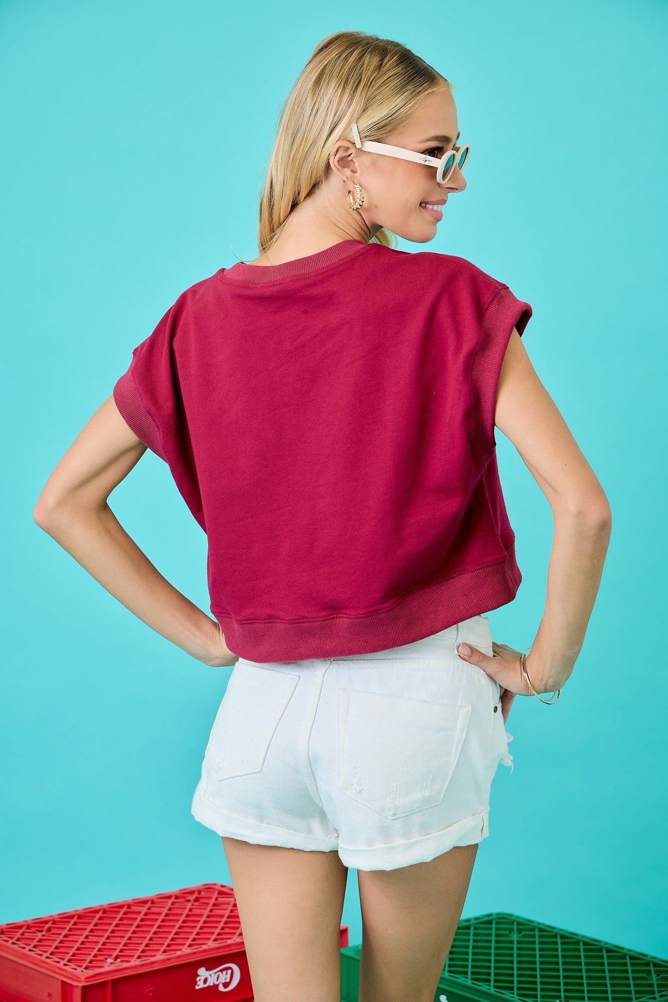 Garnet Gameday Boxy Crop Top