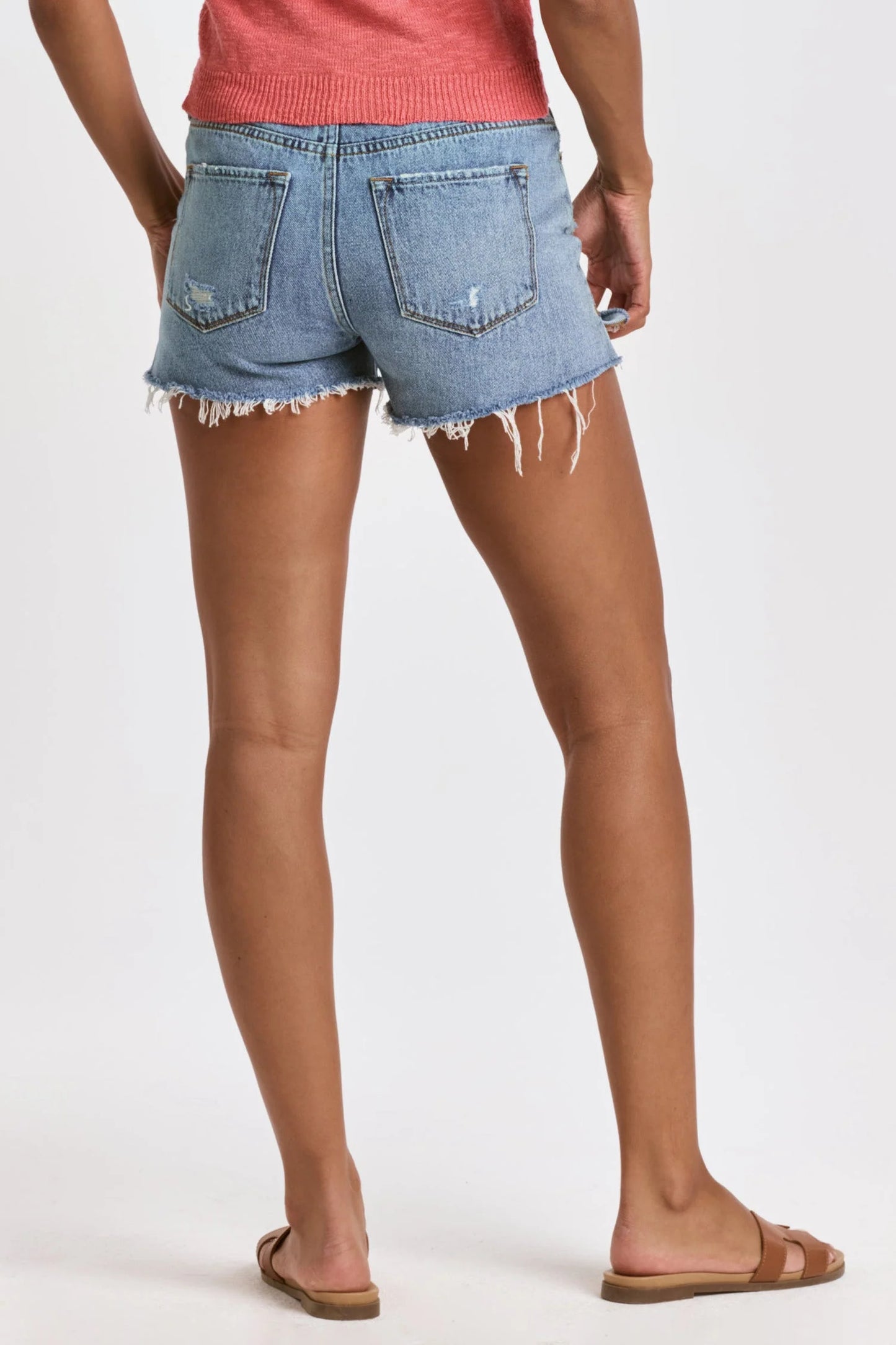 Gigi Mid-Rise Denim Shorts