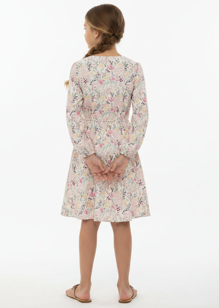 Floral dress on a white background