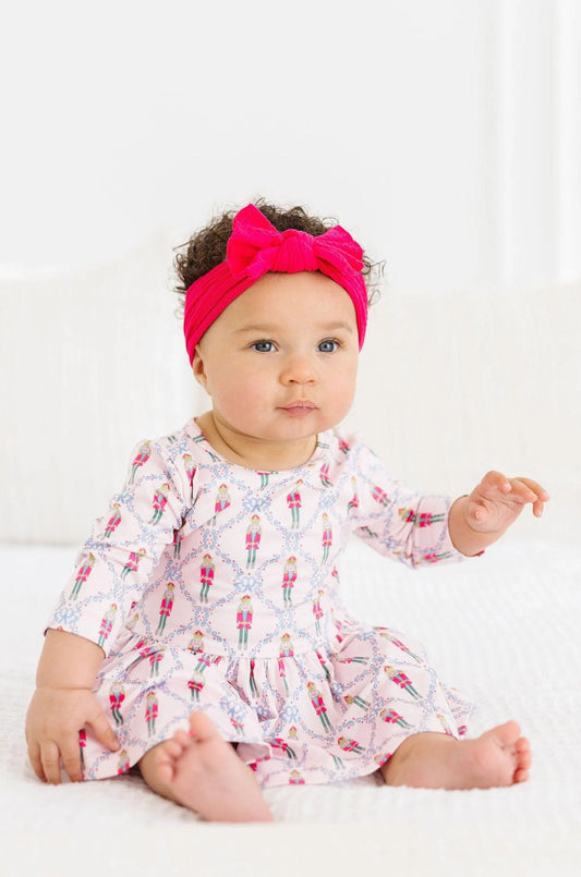 Girls Pink Nutcracker Twirl Bodysuit