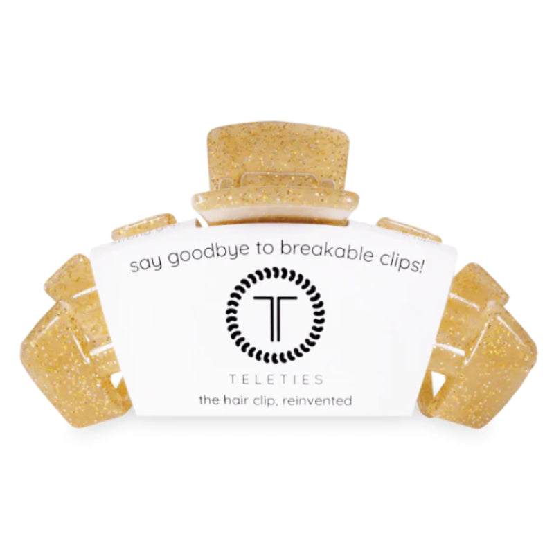 Gold Glitter Hair Clip