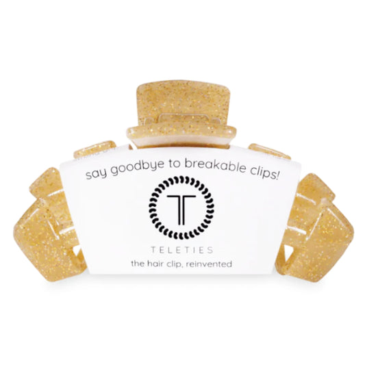 Gold Glitter Hair Clip