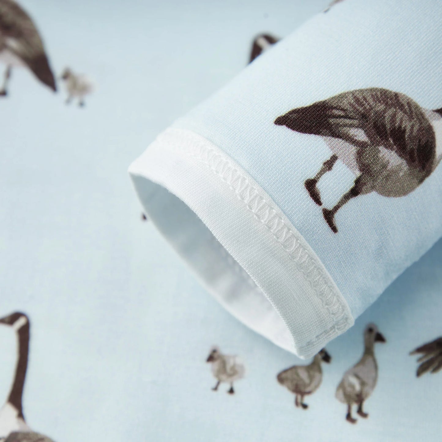 Goose Luxe Stretch Newborn Gown & Hat Set