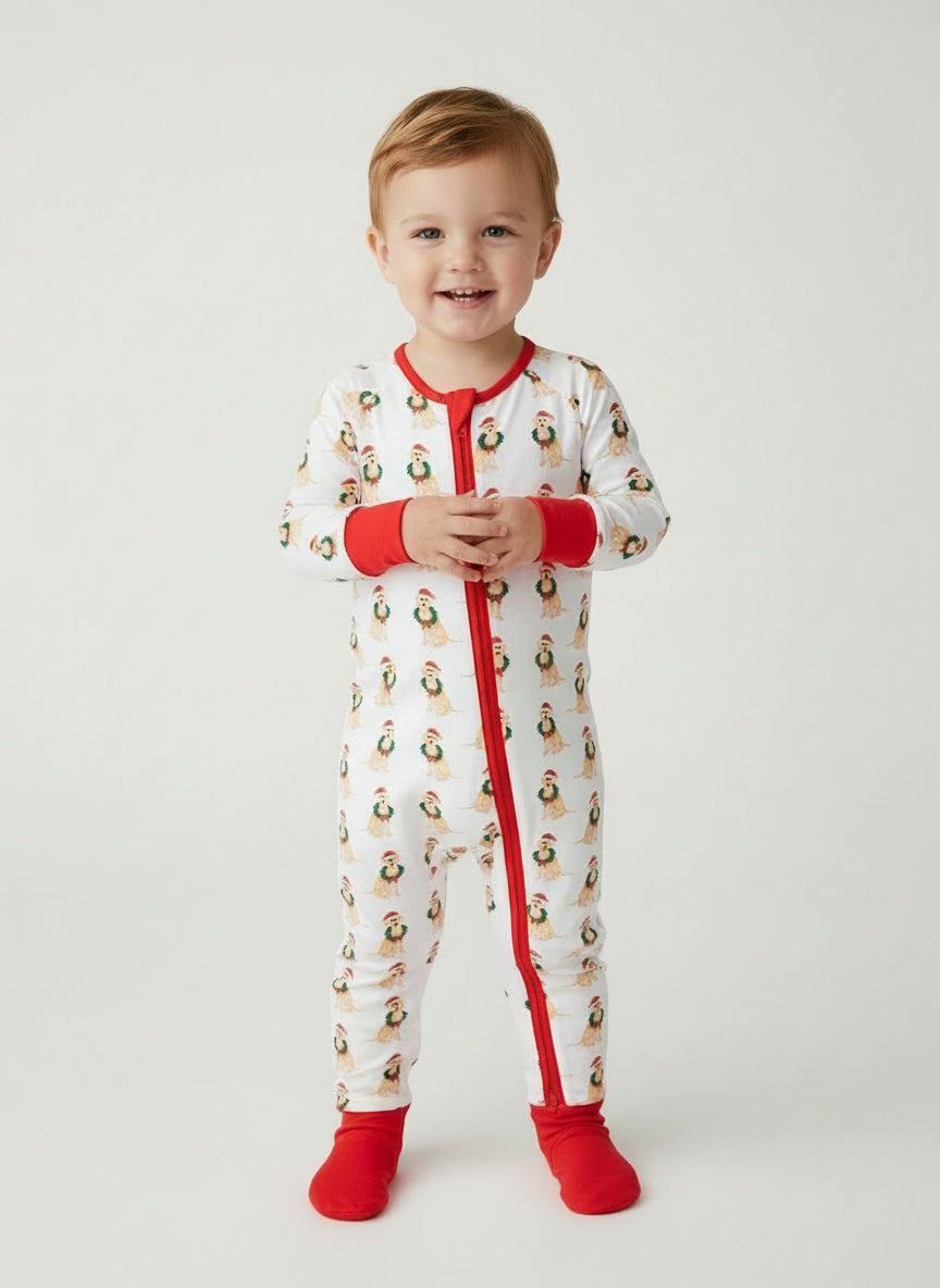 Holiday Dogs Sleep Romper