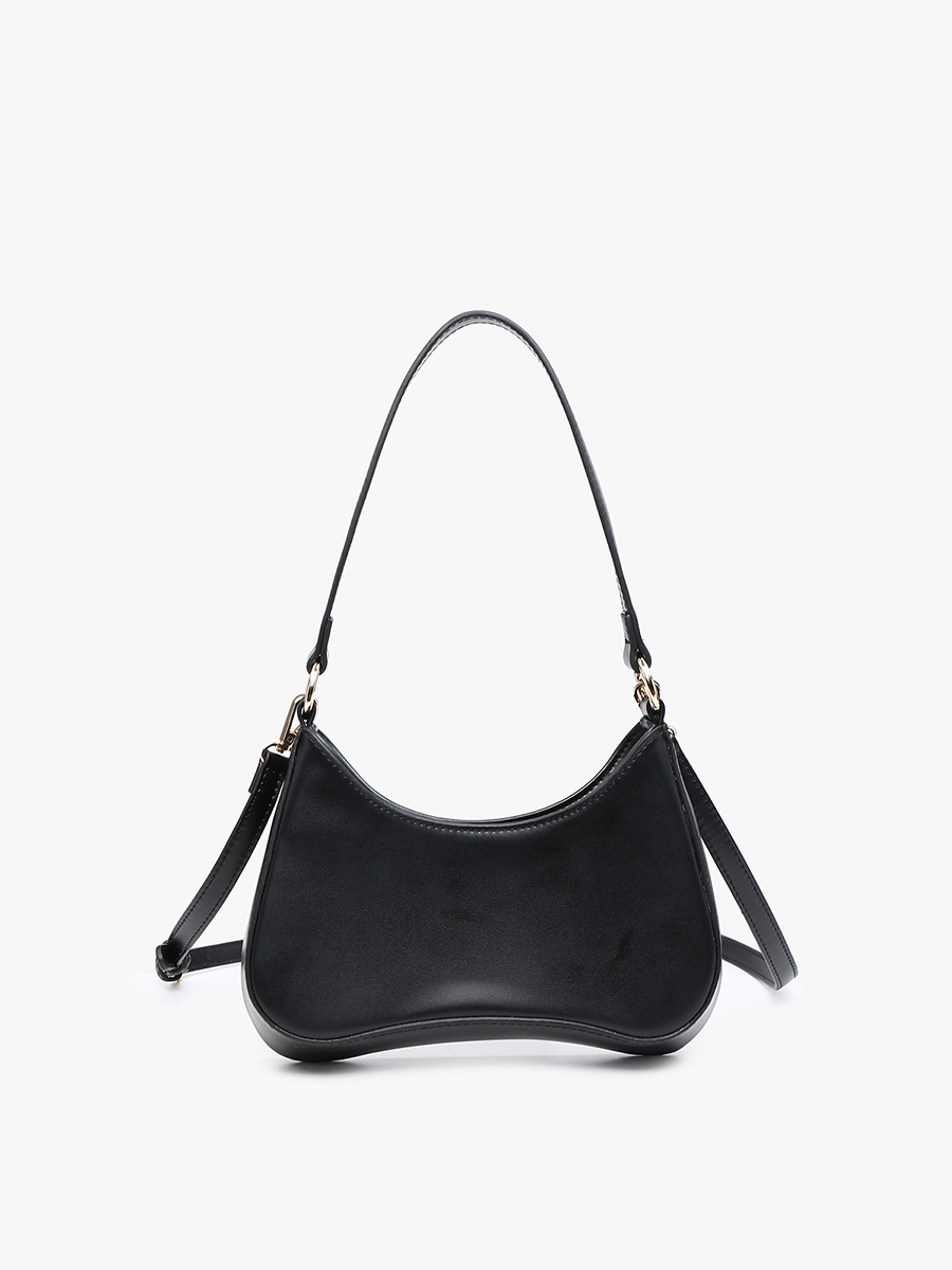 Manila Structured Shoulder Bag w/ Zip Closure