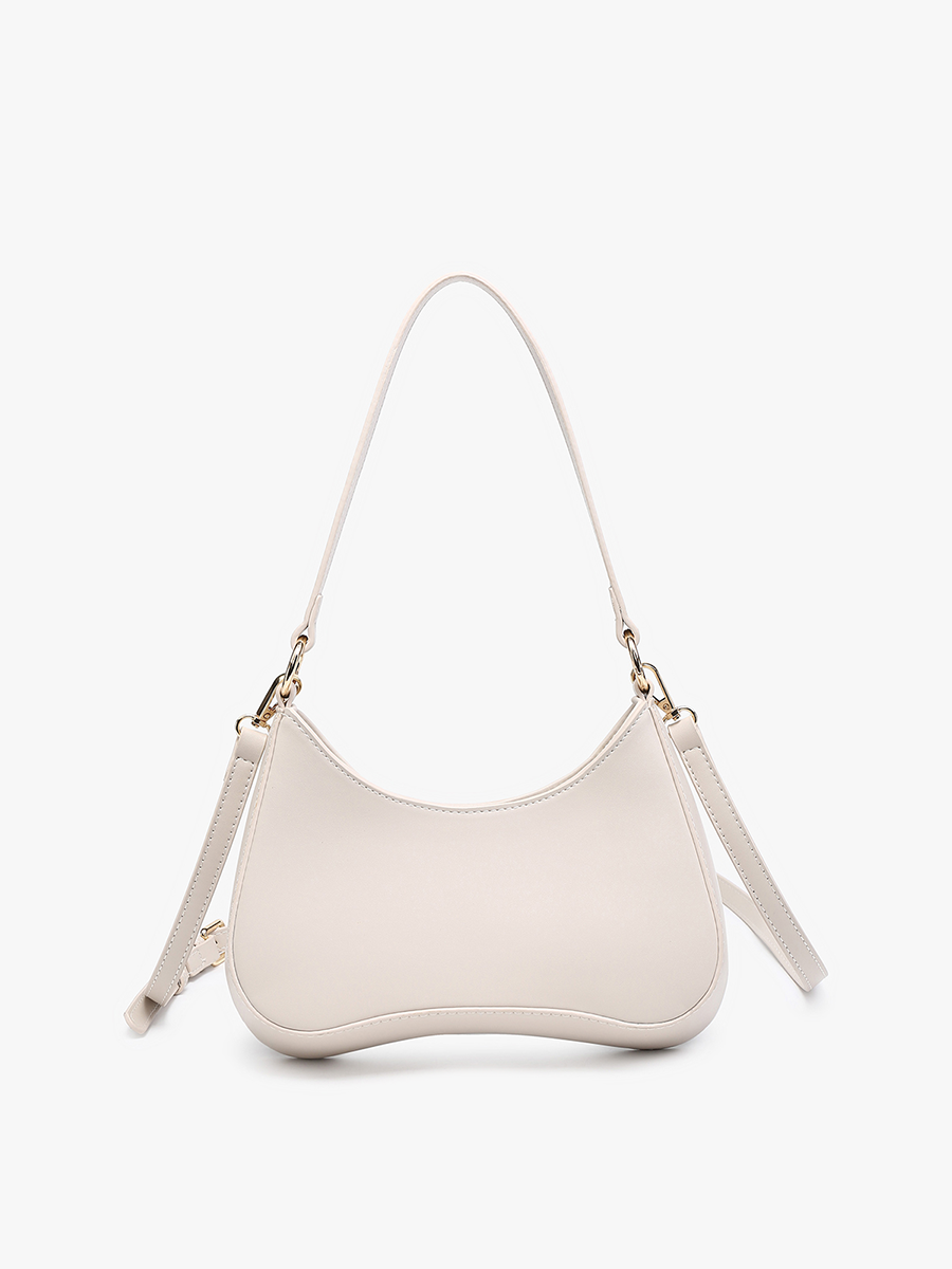 Manila Structured Shoulder Bag w/ Zip Closure