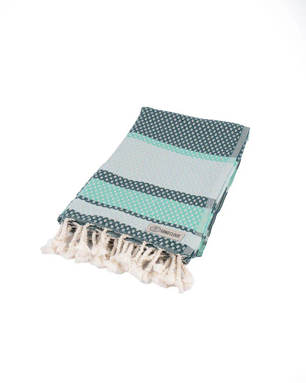 Jade Dobby Stripe Towel