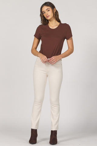 Jeanne Mid Rise Cropped Flare Jeans