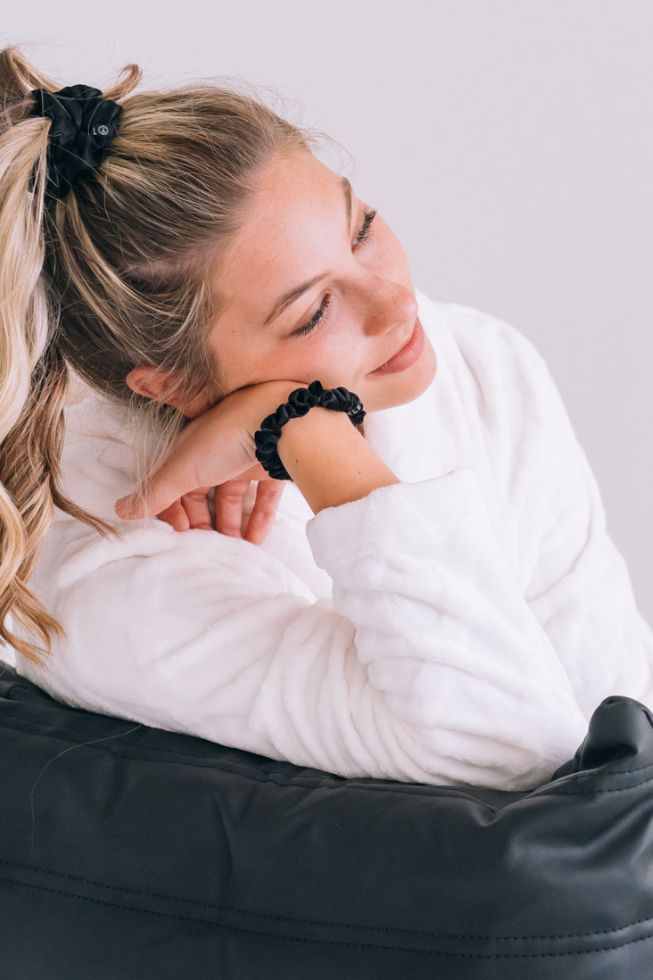 Jet Black Scrunchie