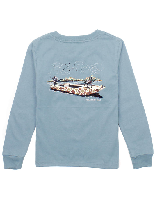 Boys Boat Ride LS Graphic T-Shirt