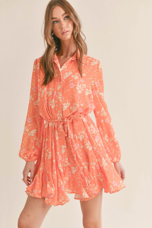 Manderin Floral Escape Dress