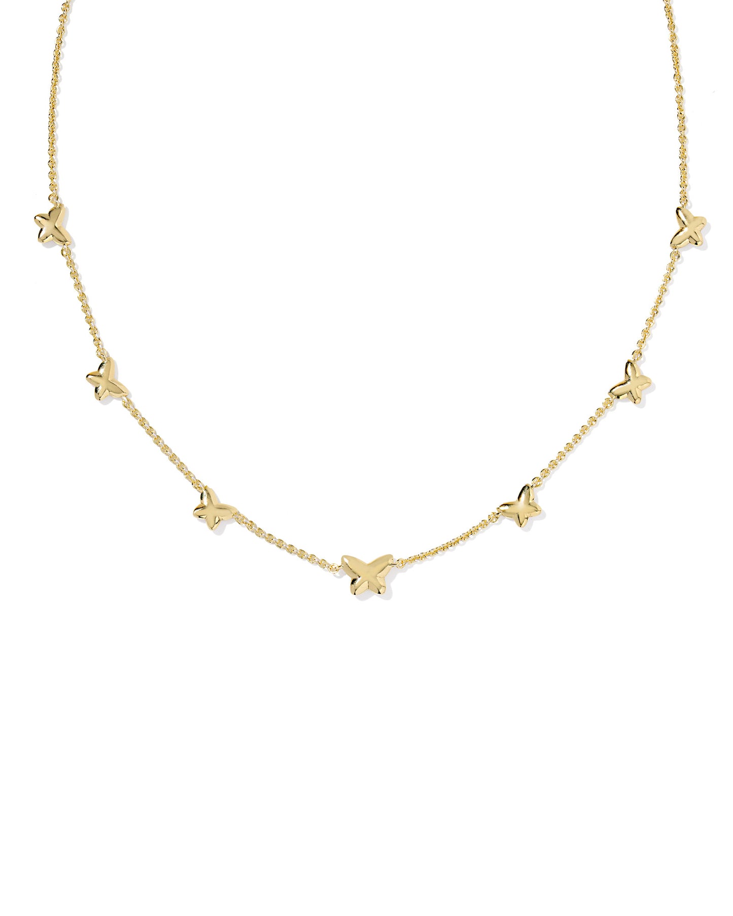 Lillia Butterfly Enamel Strand Necklace