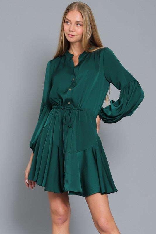 Life's A Party Satin Dress