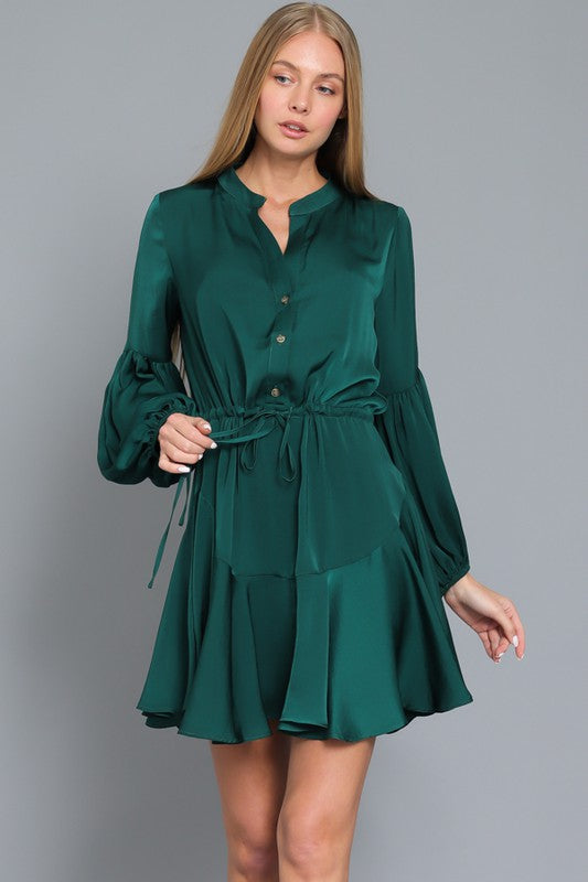 Life's A Party Satin Dress