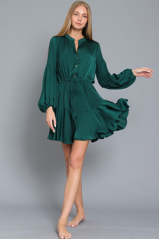 Life's A Party Satin Dress