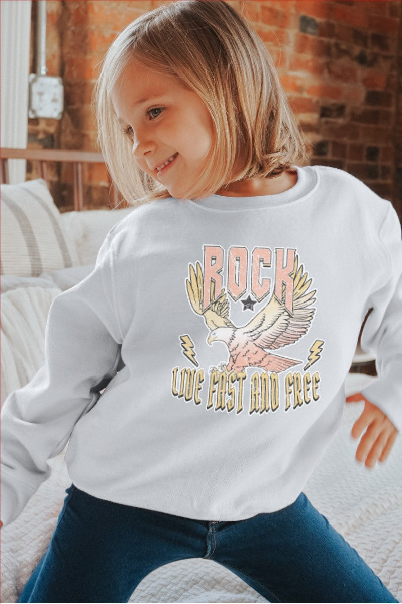 Girls Live Fast And Free Band Sweatshirt