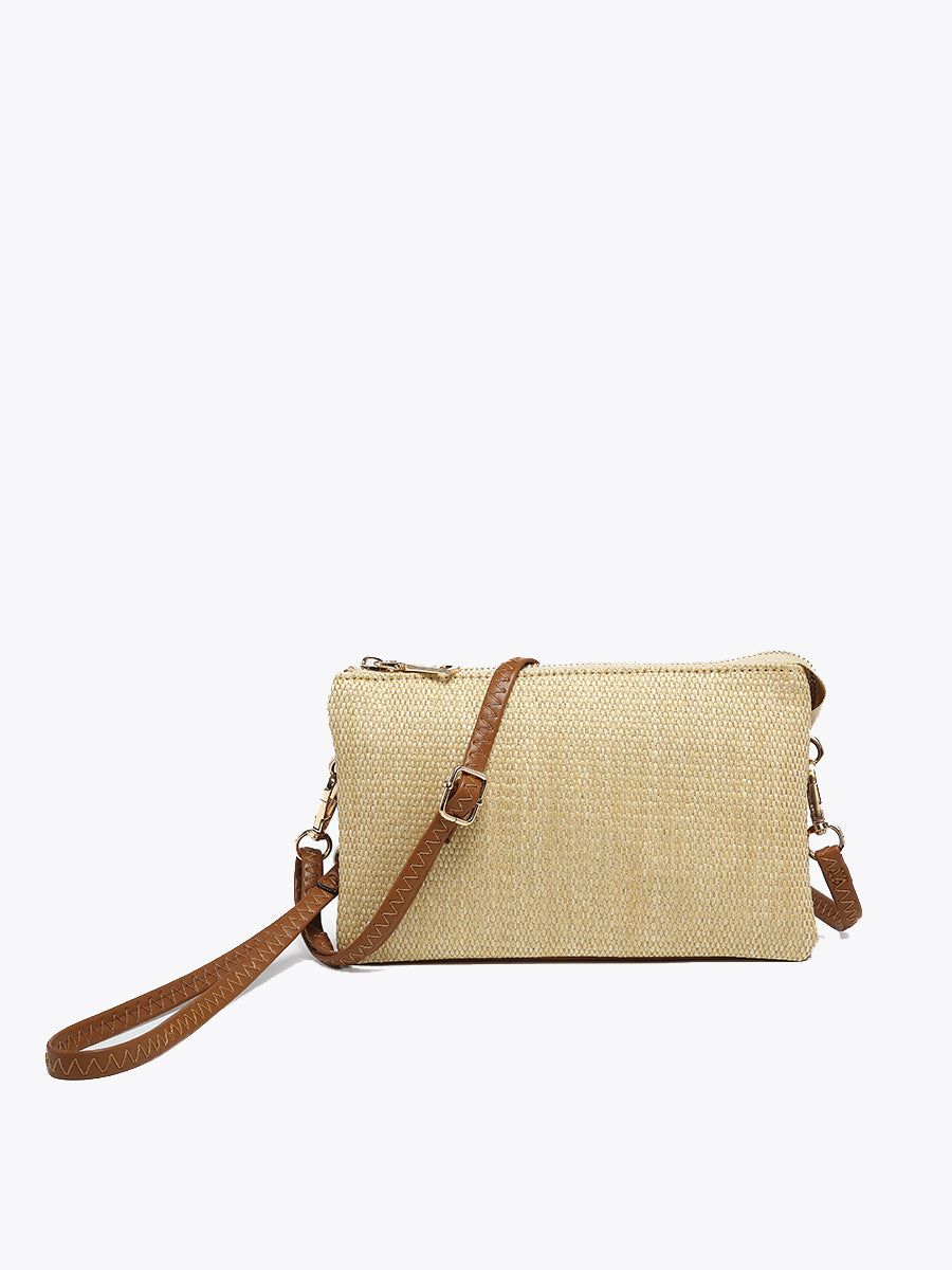 Riley Vegan Micro Straw Crossbody
