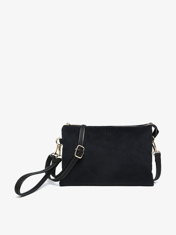 Izzy Corduroy Crossbody Black