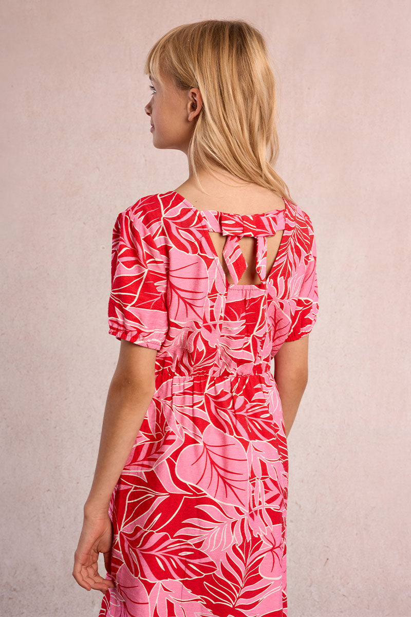 Tween Tropical Print Dress