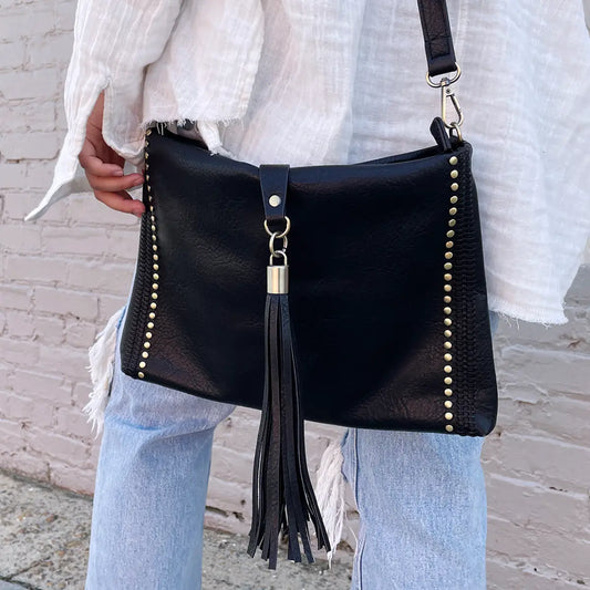 Marie Crossbody w/ Grommet Details