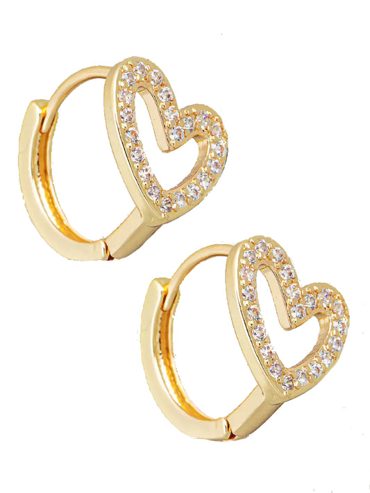 Mini Heart Hoop Earrings