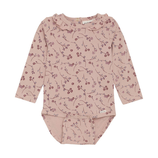 Girls LS Floral Bodysuit